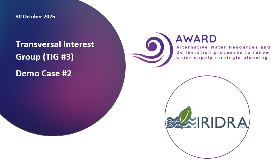 Transversal Interest Group (TIG #3) Demo Case #2