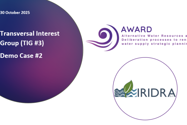 Transversal Interest Group (TIG #3) Demo Case #2