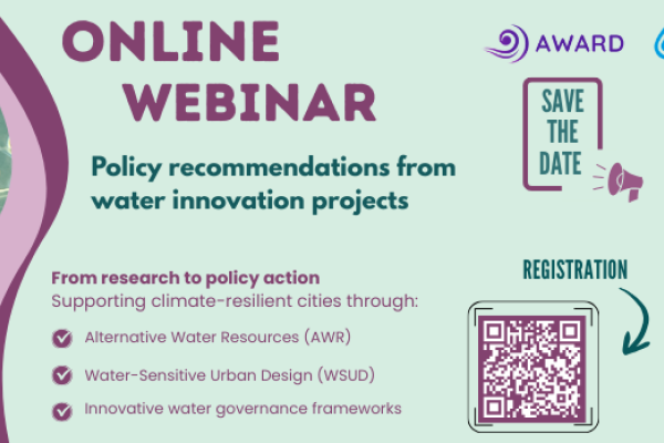 Webinar InnWater x AWARD x WATERUN